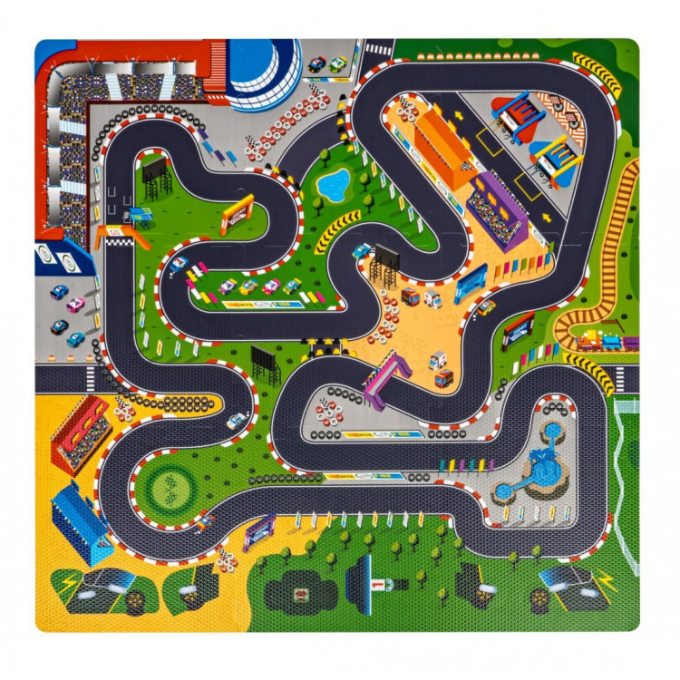 Puzzle detská podložka – Pretekárska dráha